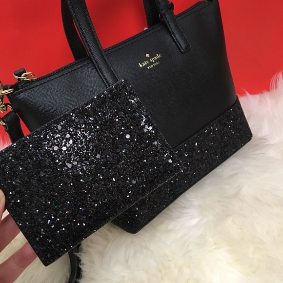 🆕Kate Spade Greta Court glitter dipped bag bundle - Picture 5 of 8
